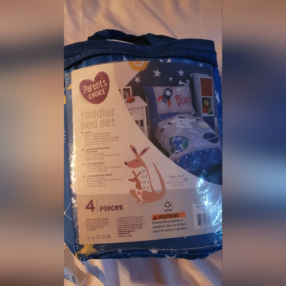 4 peice toddler bedding